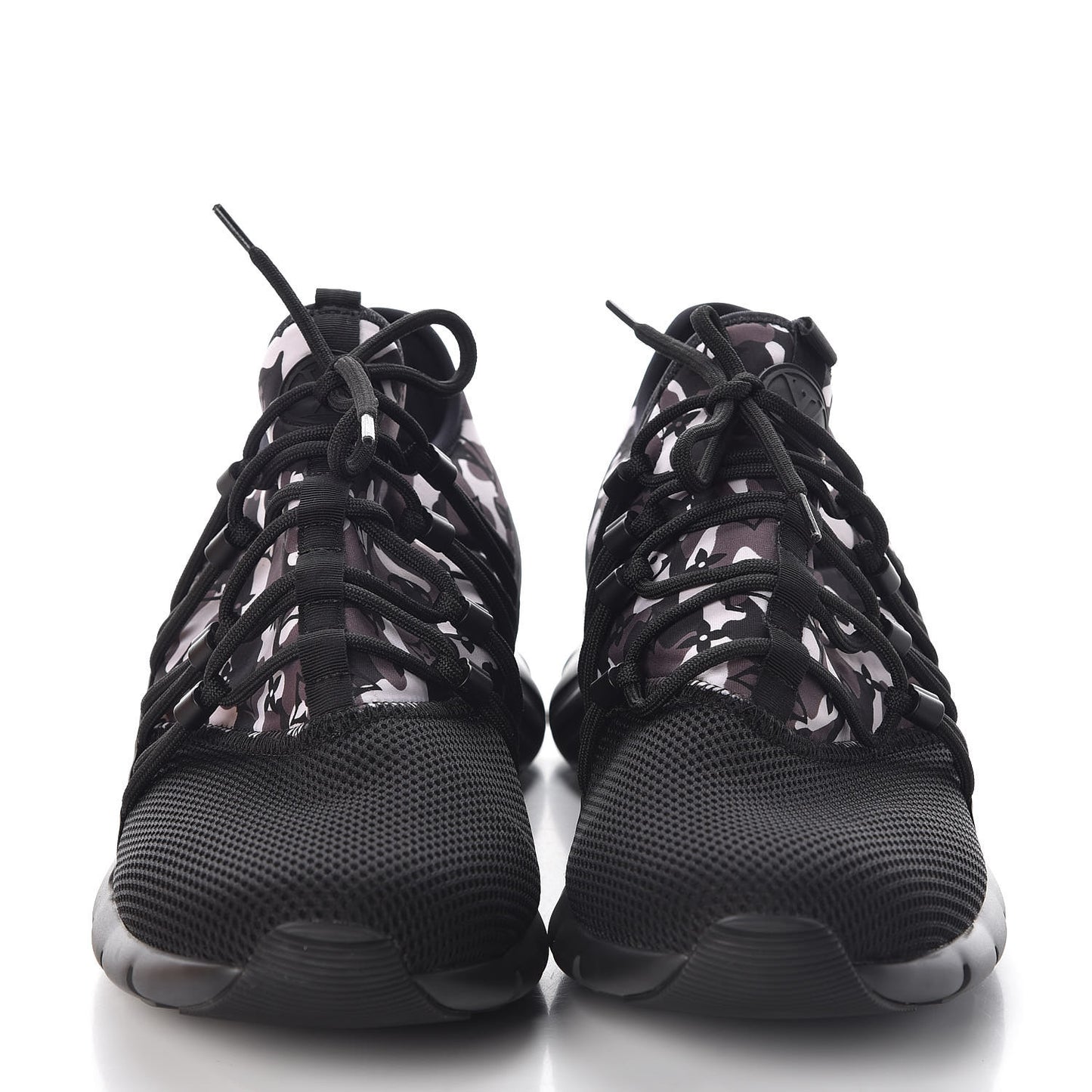 Neoprene Mesh Rubber Monogram Camo Fastlane Low Sneakers 9.5 Black
