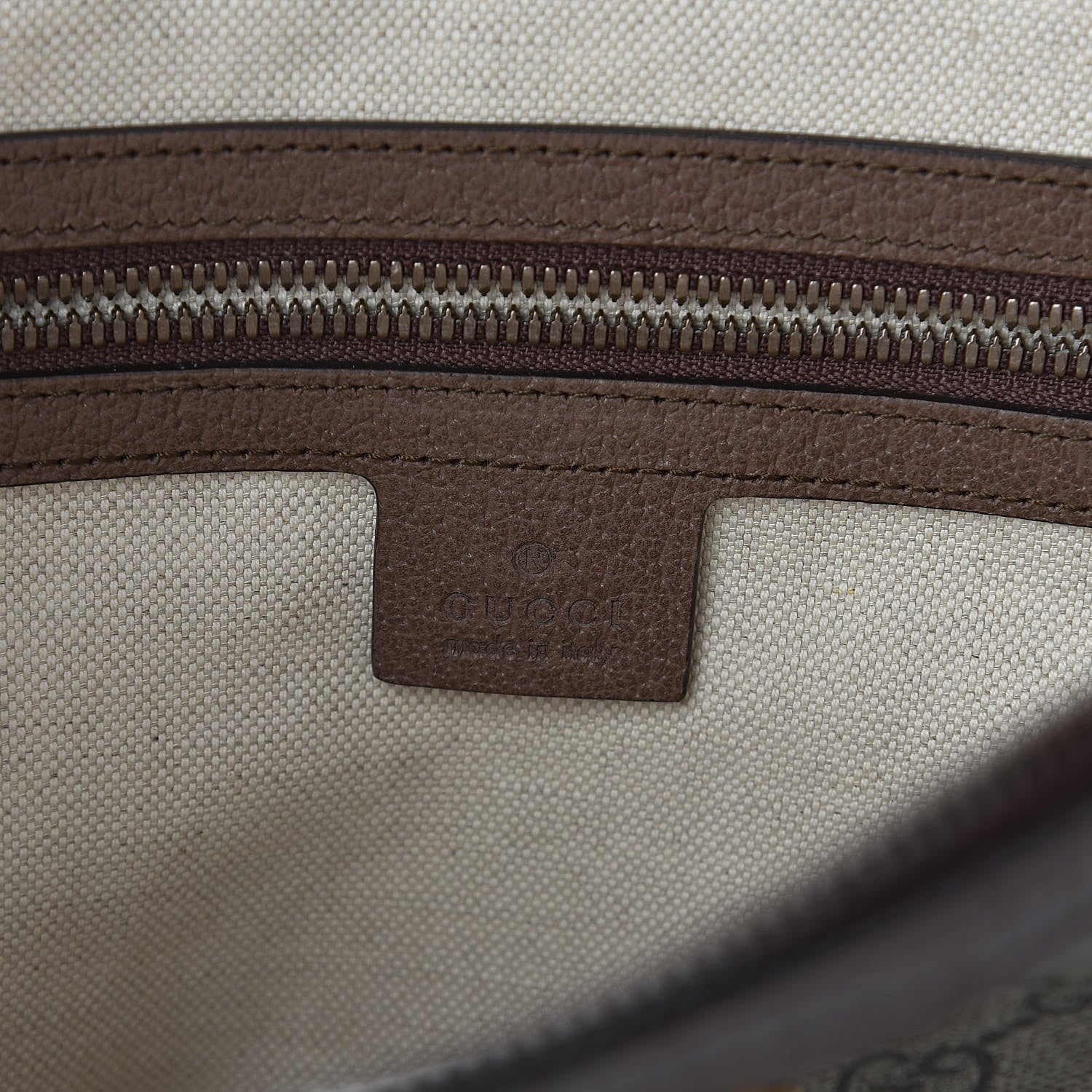 Gucci GG Supreme Monogram Web Small Ophidia Half Moon Hobo Brown 6 of 10