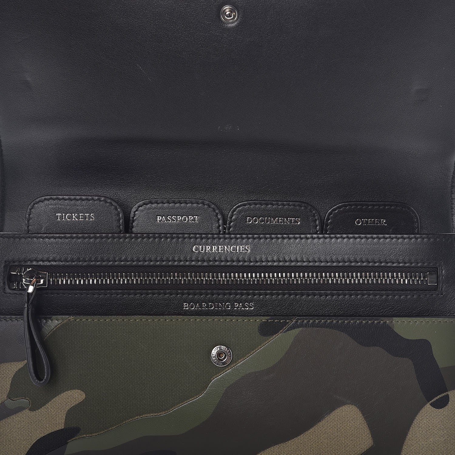 Valentino Garavani Nappa Canvas Camouflage Travel Wallet Multicolor 6 of 10