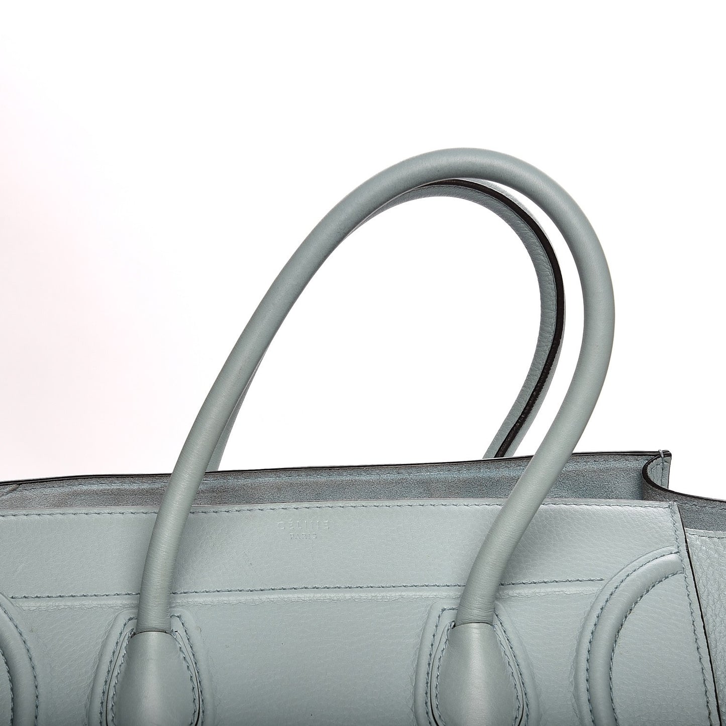 Supple Calfskin Medium Phantom Luggage Glacier
