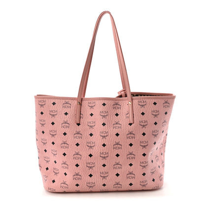 MCM Visetos Medium Liz Reversible Shopper Tote Soft Pink 1 of 10
