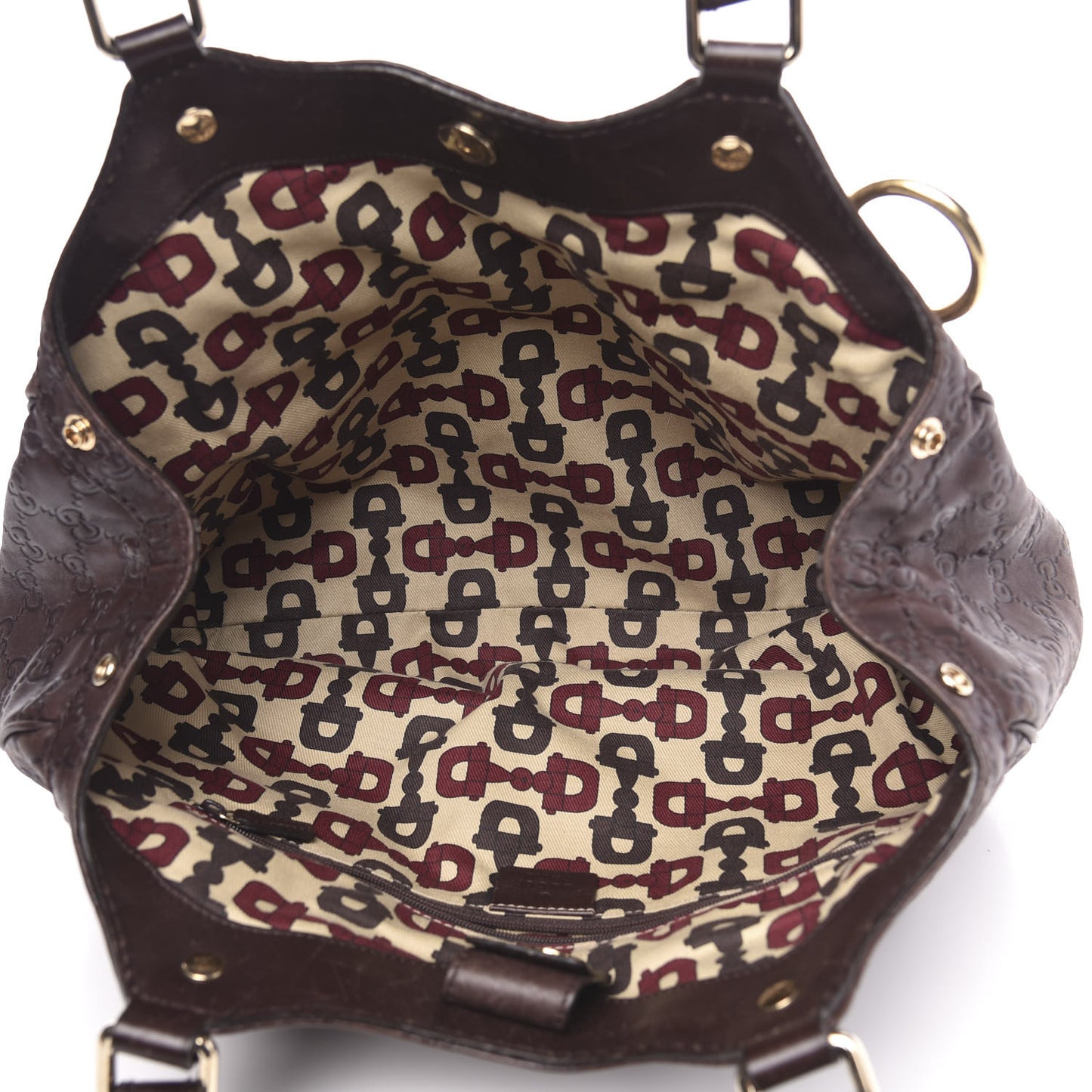 Guccissima Medium Sukey Tote Chocolate