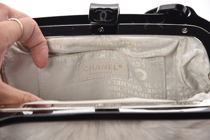 Chanel Rabbit Fur N°5 Frame Bag Beige 7 of 11