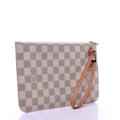 Louis Vuitton Damier Azur Neverfull MM GM Pochette 3 of 11