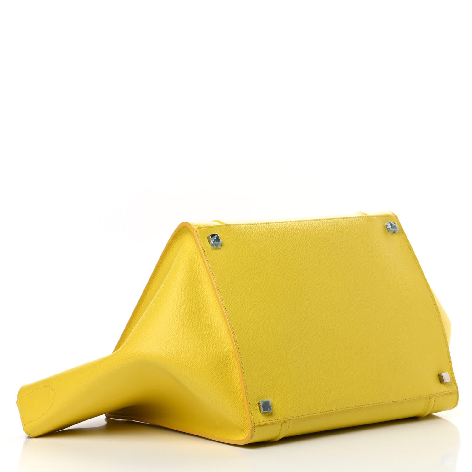 Celine Grained Calfskin Medium Phantom Luggage Yellow 4 of 18