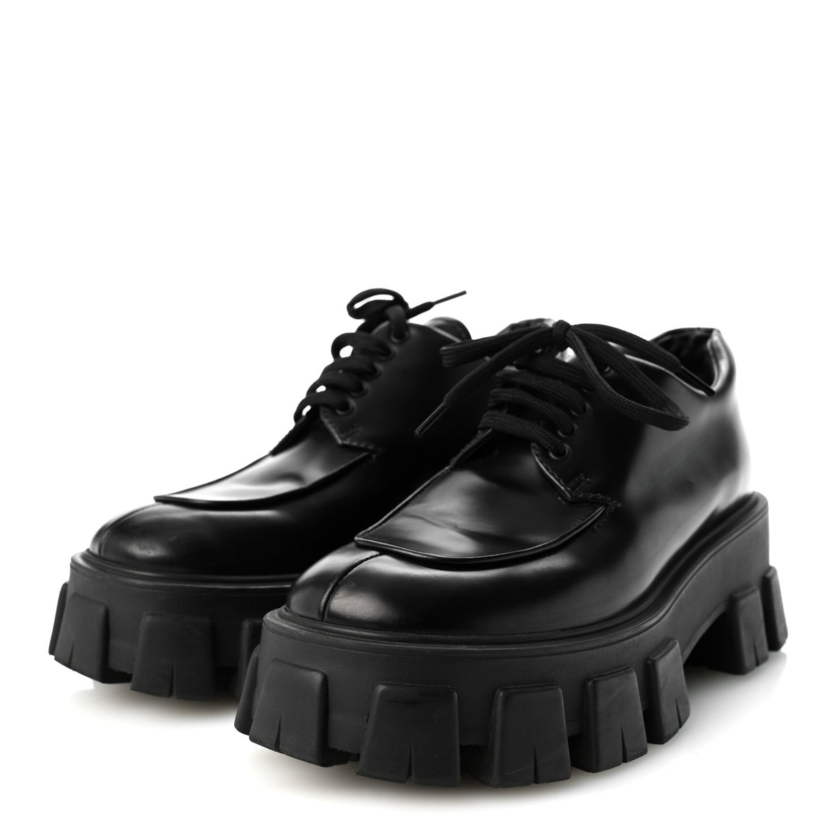 Spazzolato Rois Monolith 55mm Derby Loafers 36.5 Black