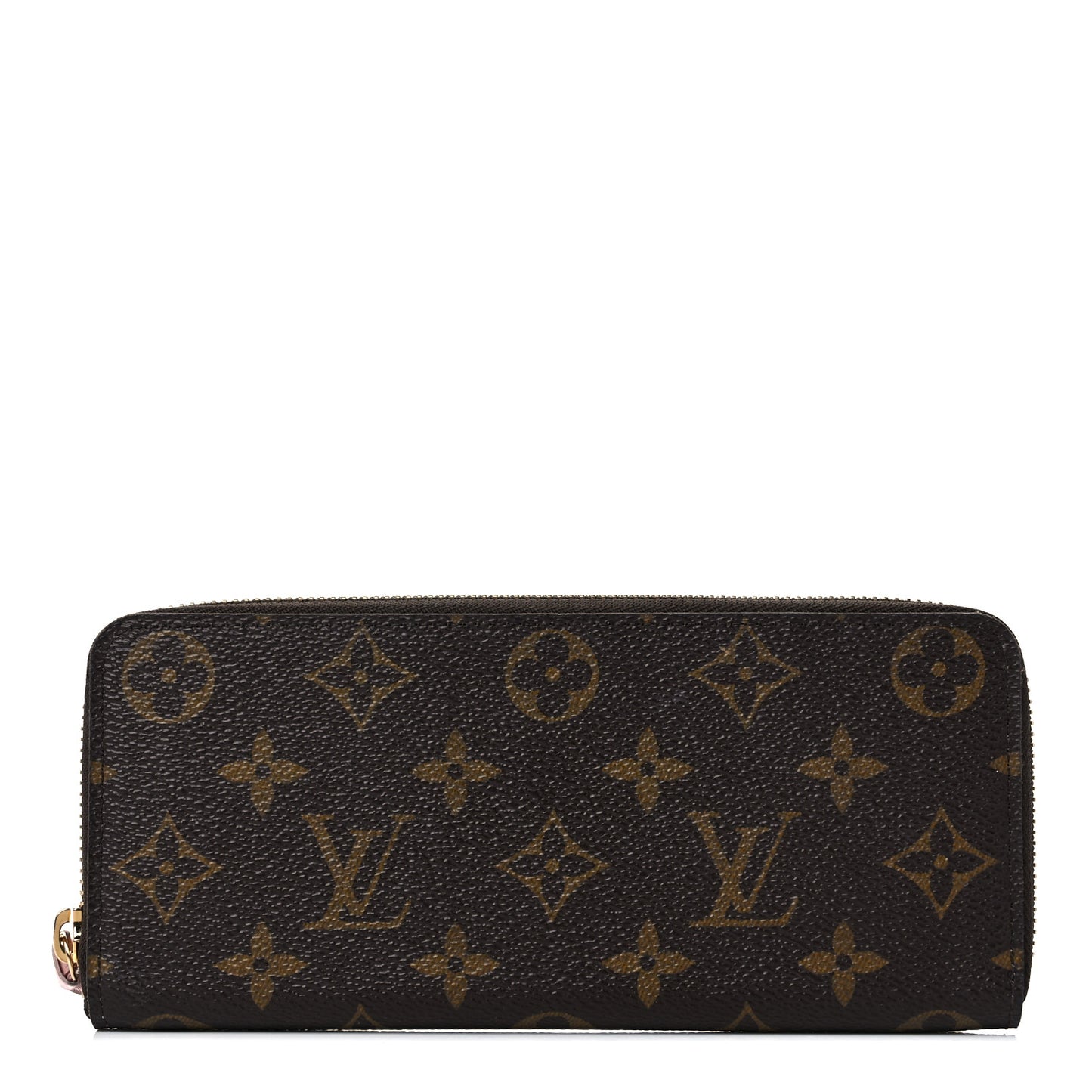 Monogram Clemence Wallet Rose Ballerine