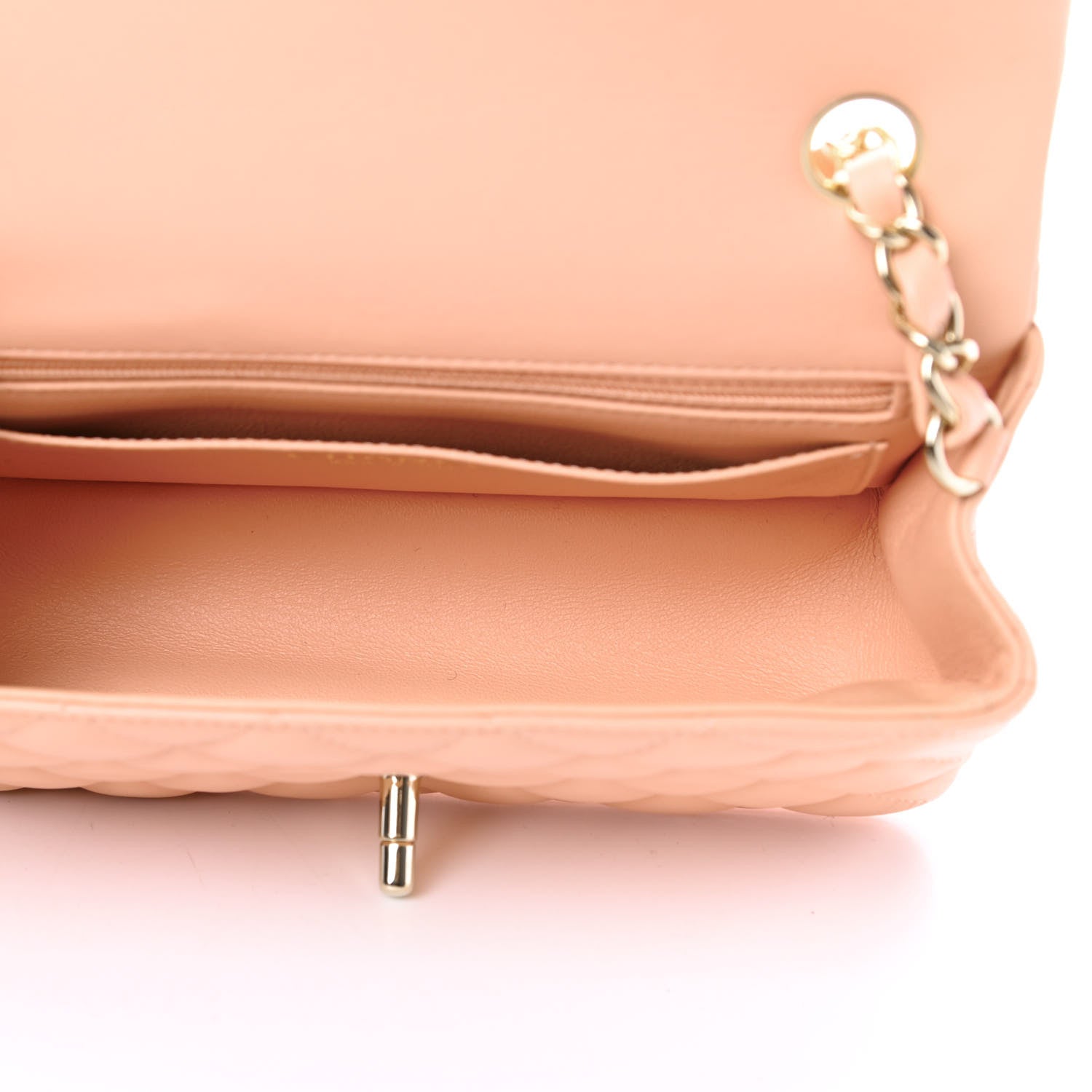 Chanel Lambskin Quilted Mini Rectangular Flap Light Pink 5 of 10