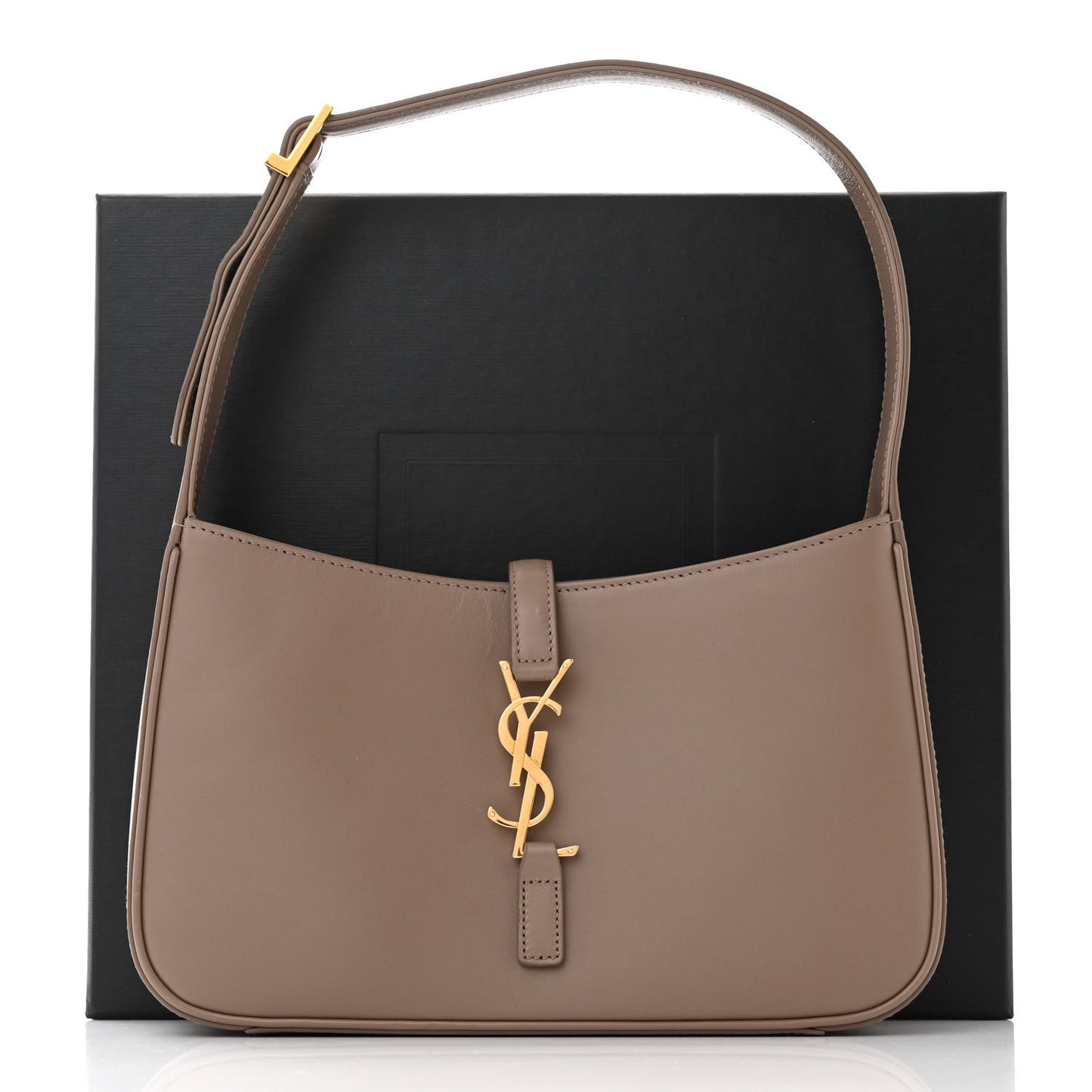 Smooth Calfskin Le 5 A 7 Hobo Taupe