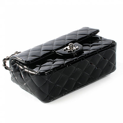 Chanel Patent Quilted Mini Flap Black 4 of 8