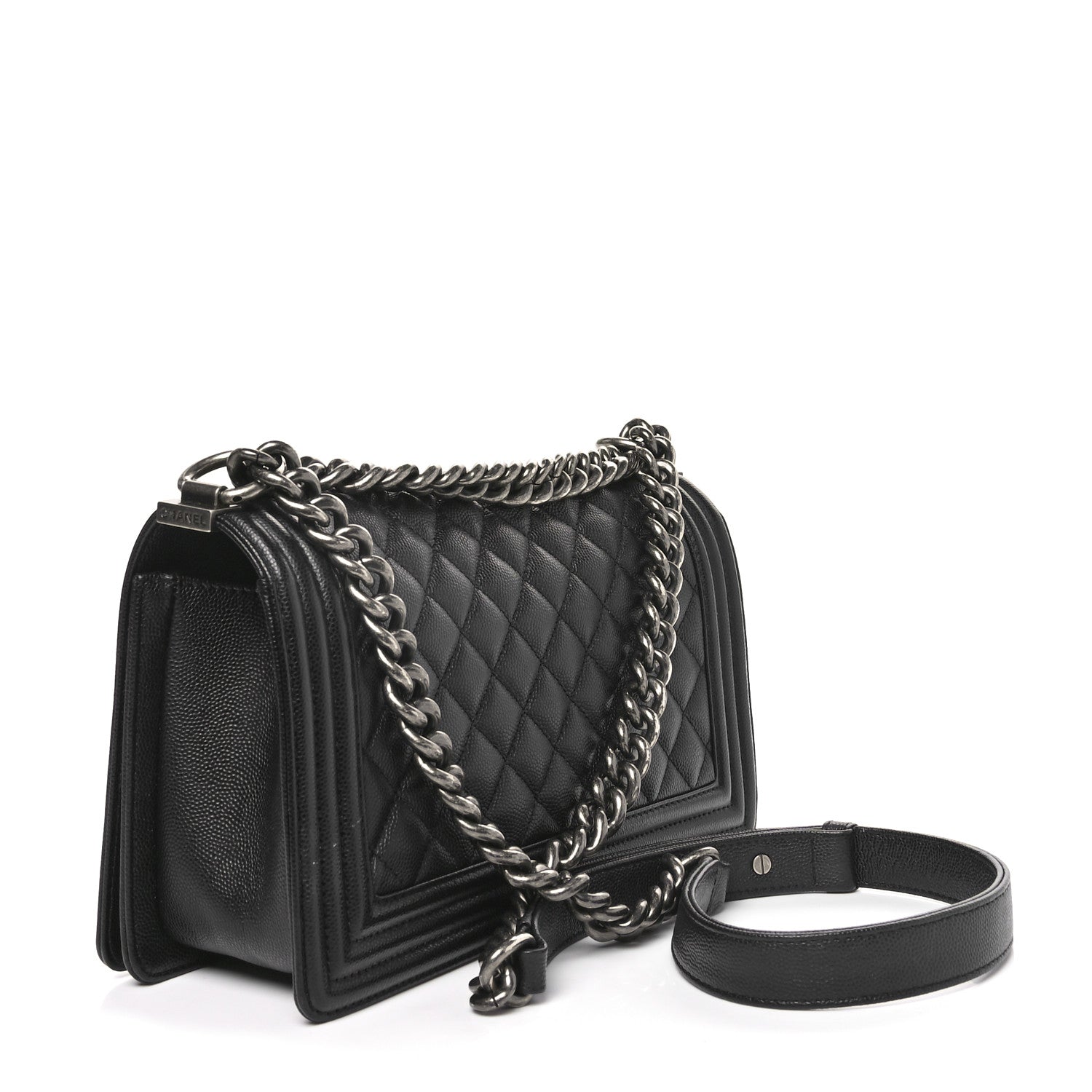 Chanel Caviar Quilted Medium Boy Flap Black 3 of 11