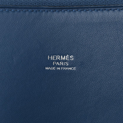 Hermes Taurillon Clemence Bolide 31 Bleu Agate 6 of 10