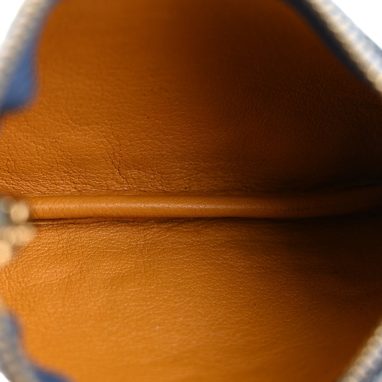 Monogram Denim Key Pouch Blue