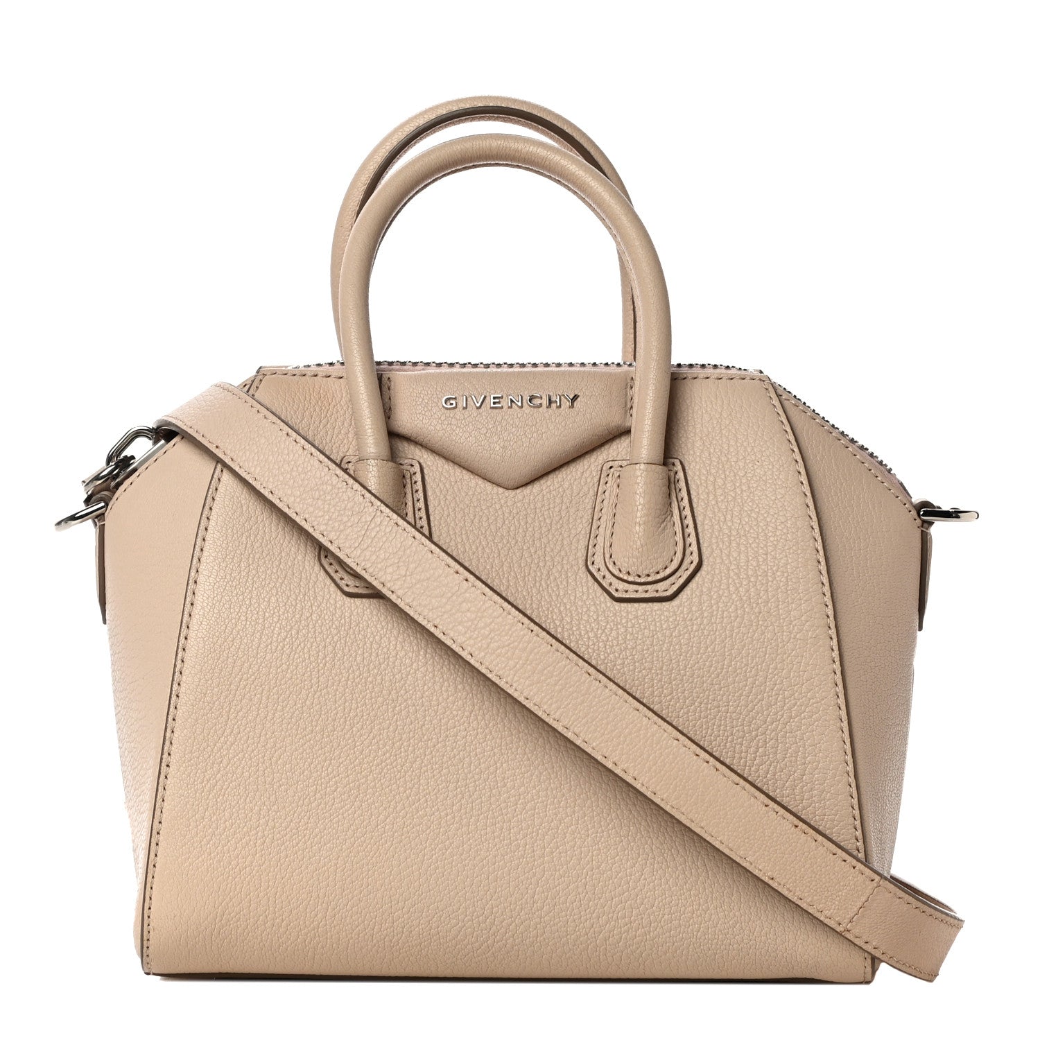 Givenchy Sugar Goatskin Mini Antigona Nude Pink 1 of 12