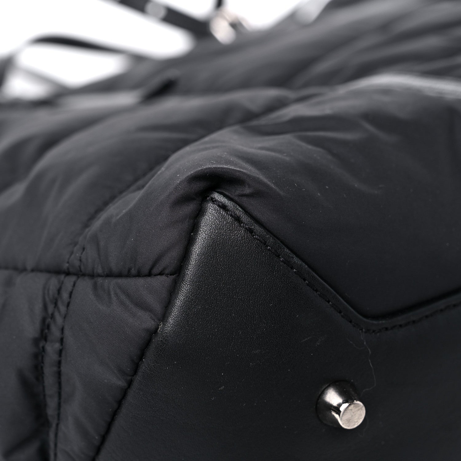 Burberry Nylon House Check Quilted Abbey Diaper Bag Black 11 of 14