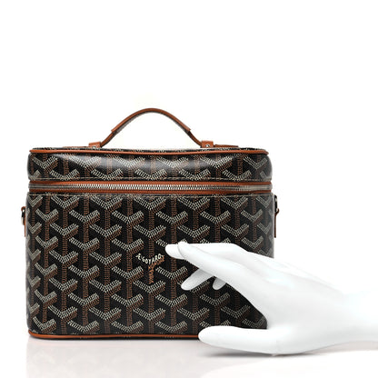 Goyard Goyardine Muse Vanity Case Black Gold 2 of 11
