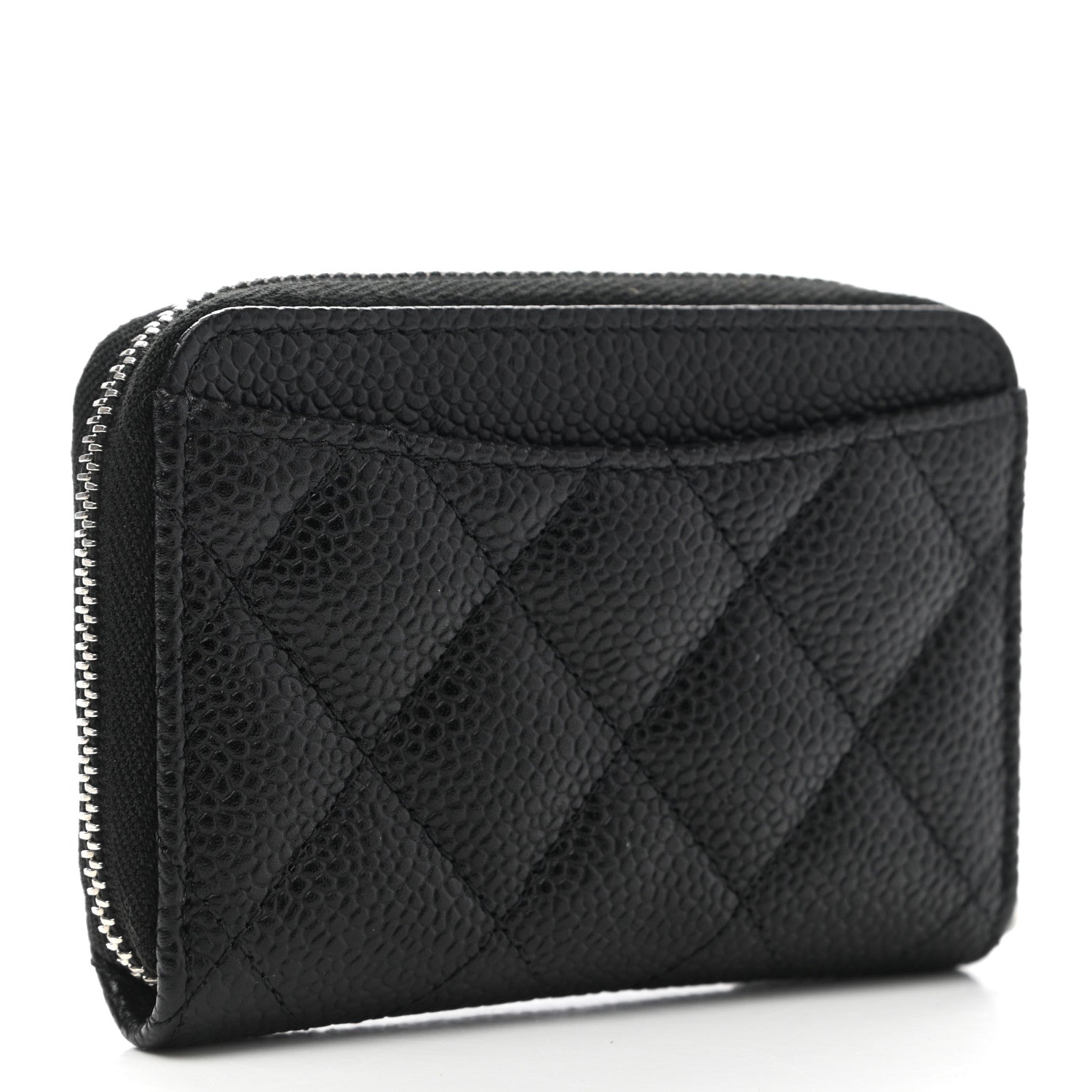 Chanel Caviar Quilted Classic Zipped Coin Purse Black 3 of 8