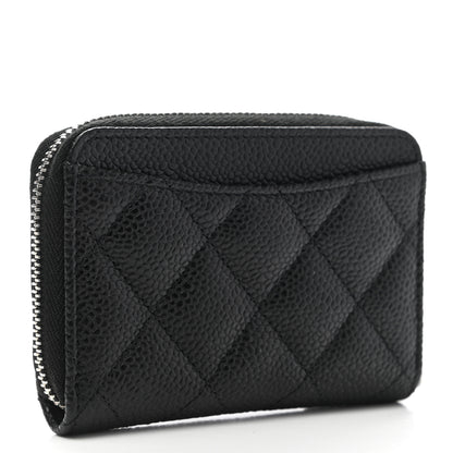 Chanel Caviar Quilted Classic Zipped Coin Purse Black 3 of 8