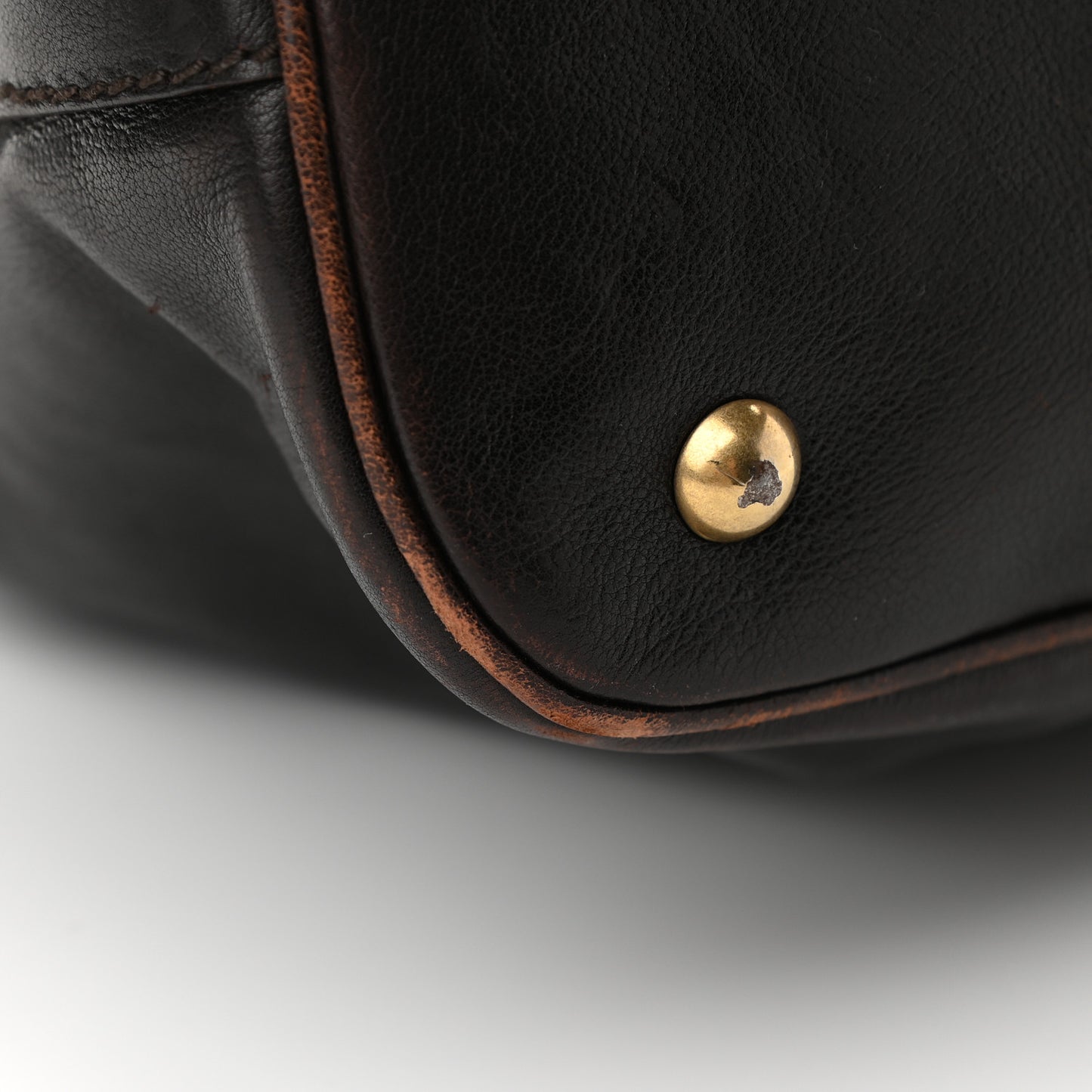 Calfskin Oversized Muse Brown