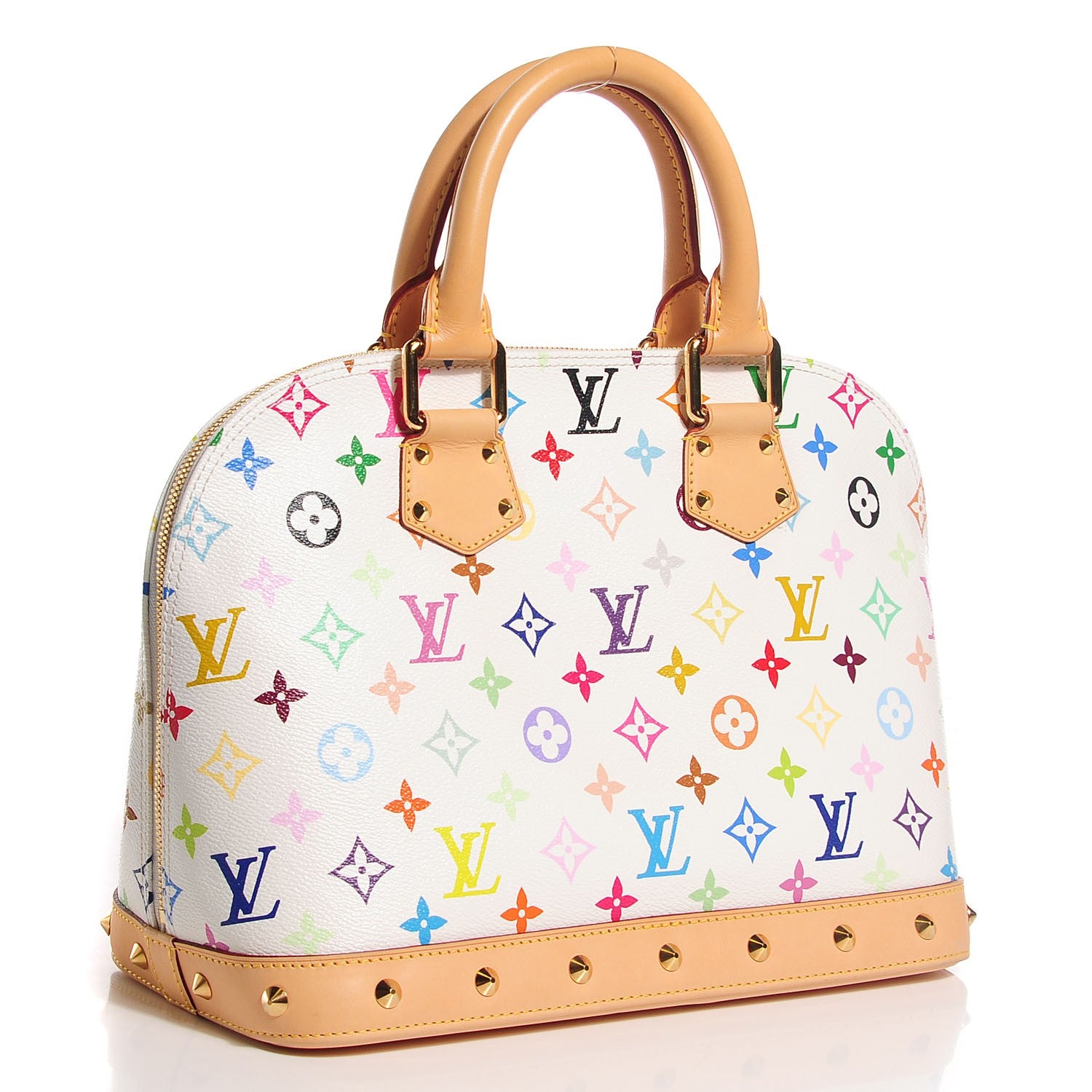Louis Vuitton Monogram Multicolor Alma White 3 of 7