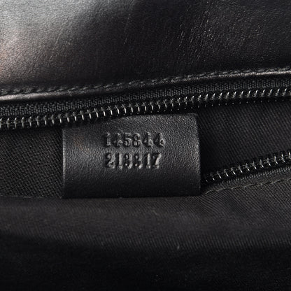 Gucci Guccissima Flap Messenger Bag Black 7 of 10