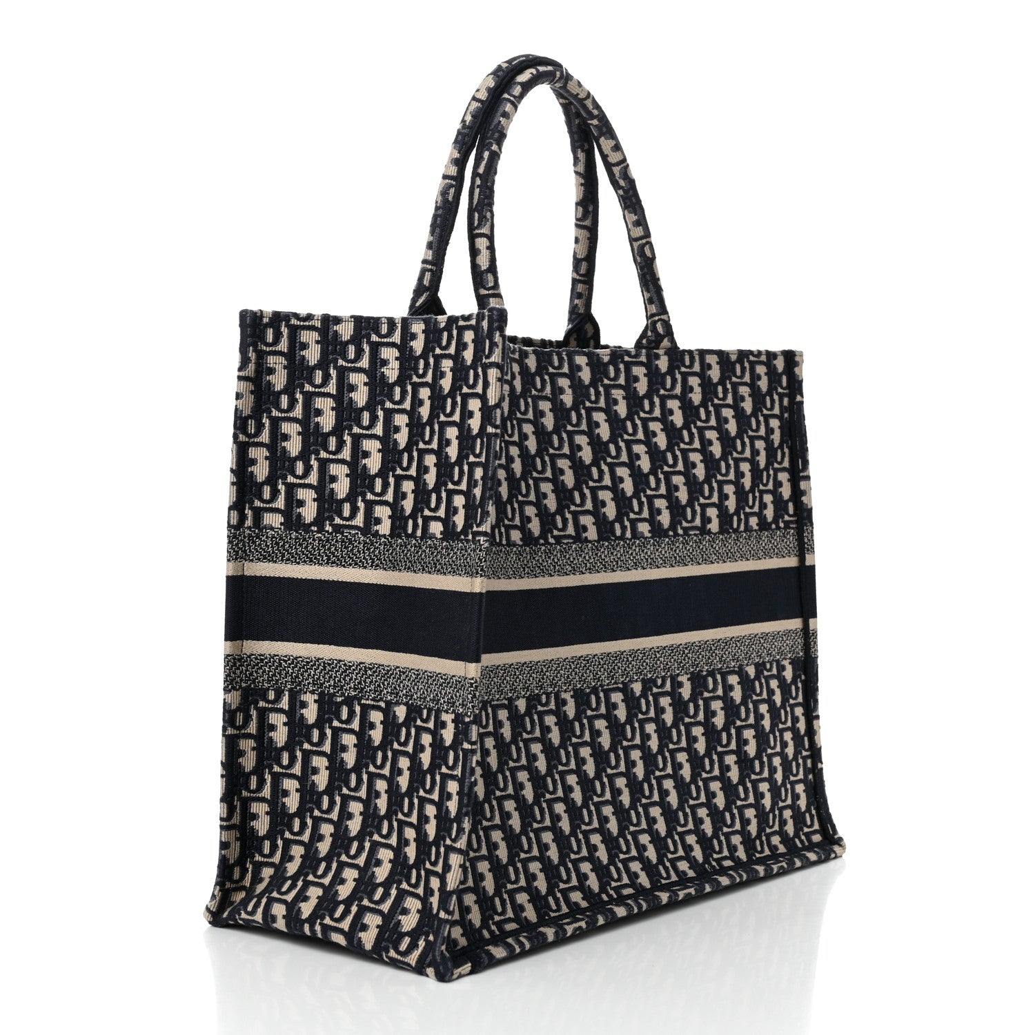 Christian Dior Oblique Large Book Tote Blue Multicolor 3 of 10