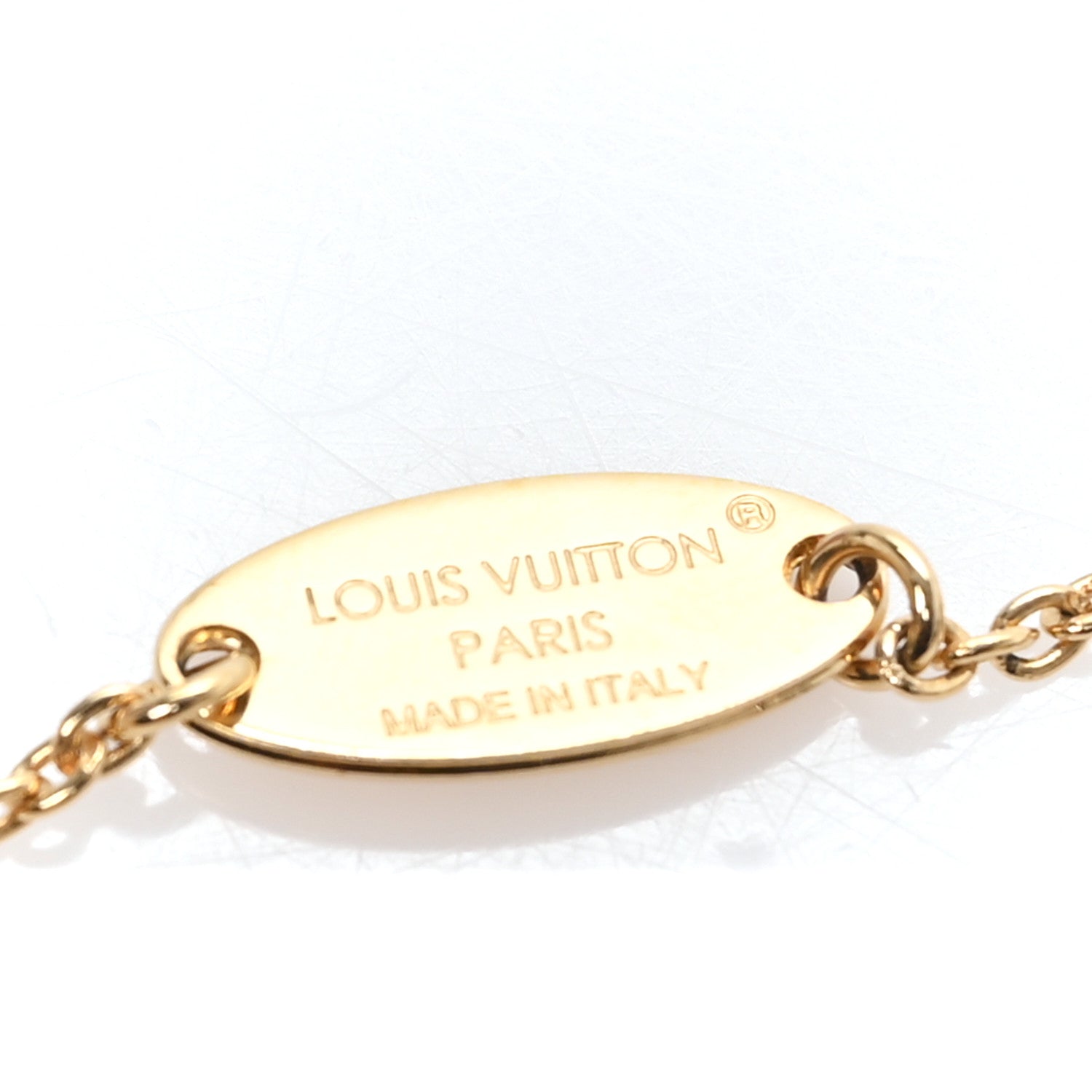 Louis Vuitton Metal Enamel LV Iconic Bracelet Gold Light Pink 5 of 7