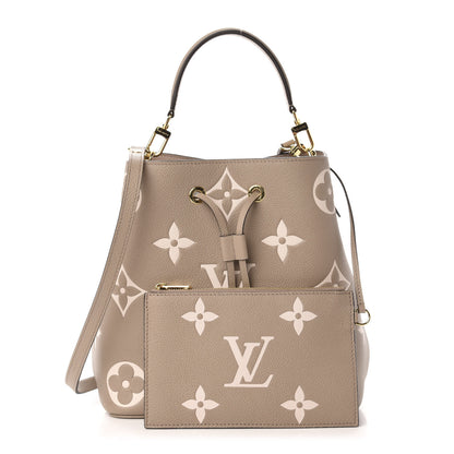 Louis Vuitton Empreinte Monogram Giant Neonoe MM Tourterelle Creme 1 of 14
