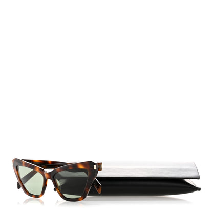 Saint Laurent Acetate New Wave Cat Eye Sunglasses SL 466 Tortoise 8 of 8