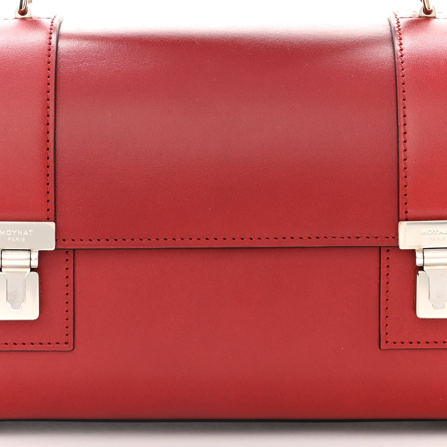 Moynat Box Calfskin Cabotin Red 7 of 10