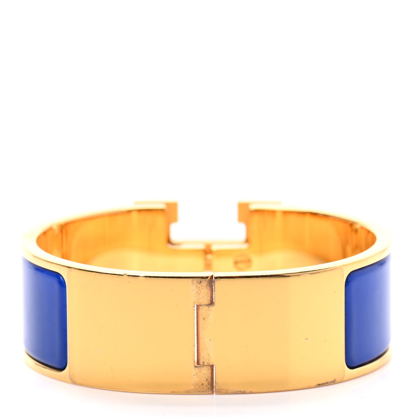 Enamel Wide Clic Clac H Bracelet PM Bleu Royal