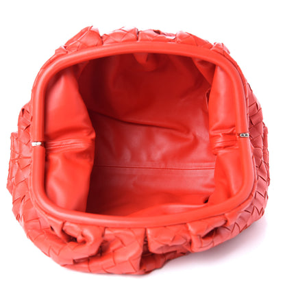 Bottega Veneta Nappa Maxi Intrecciato The Pouch Oversized Clutch Bright Red 5 of 7