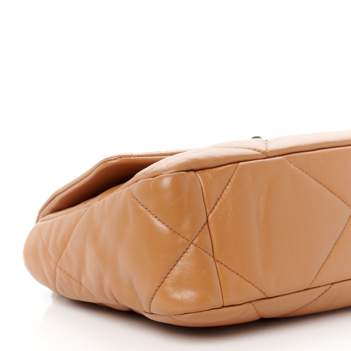 Lambskin Quilted Medium Chanel 19 Flap Brown