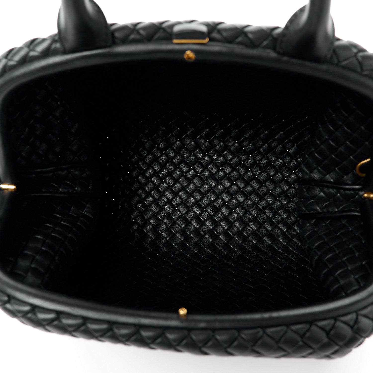 Bottega Veneta Nappa Intrecciato Medium Padded The Handle Tote Black 6 of 14