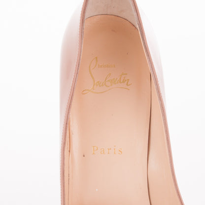 Christian Louboutin Patent Bianca 140 Pumps 40 Nude 7 of 7