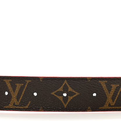 Louis Vuitton Calfskin Monogram 30mm LV Initiales Reversible Belt 95/38 Coquelicot 4 of 5
