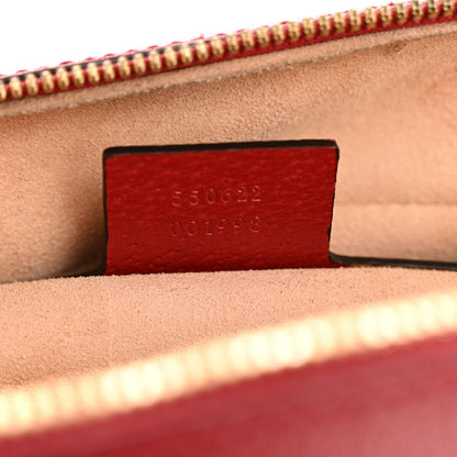 Gucci GG Supreme Monogram Flora Web Small Ophidia Top Handle Shoulder Bag Hibiscus Red 7 of 12