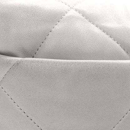 Chanel Lambskin Quilted Medium Chanel 19 Flap Grey 13 of 16