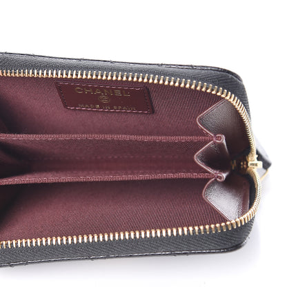 Chanel Caviar Quilted Zip Coin Purse Black 5 of 8