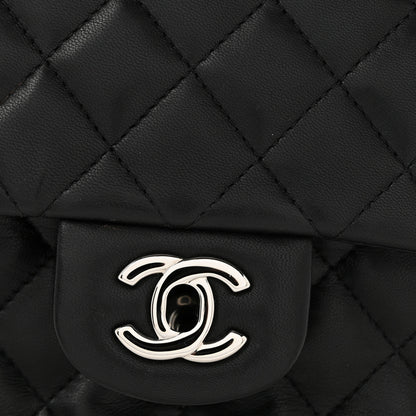 Chanel Lambskin Quilted Mini Square Flap Black 12 of 14