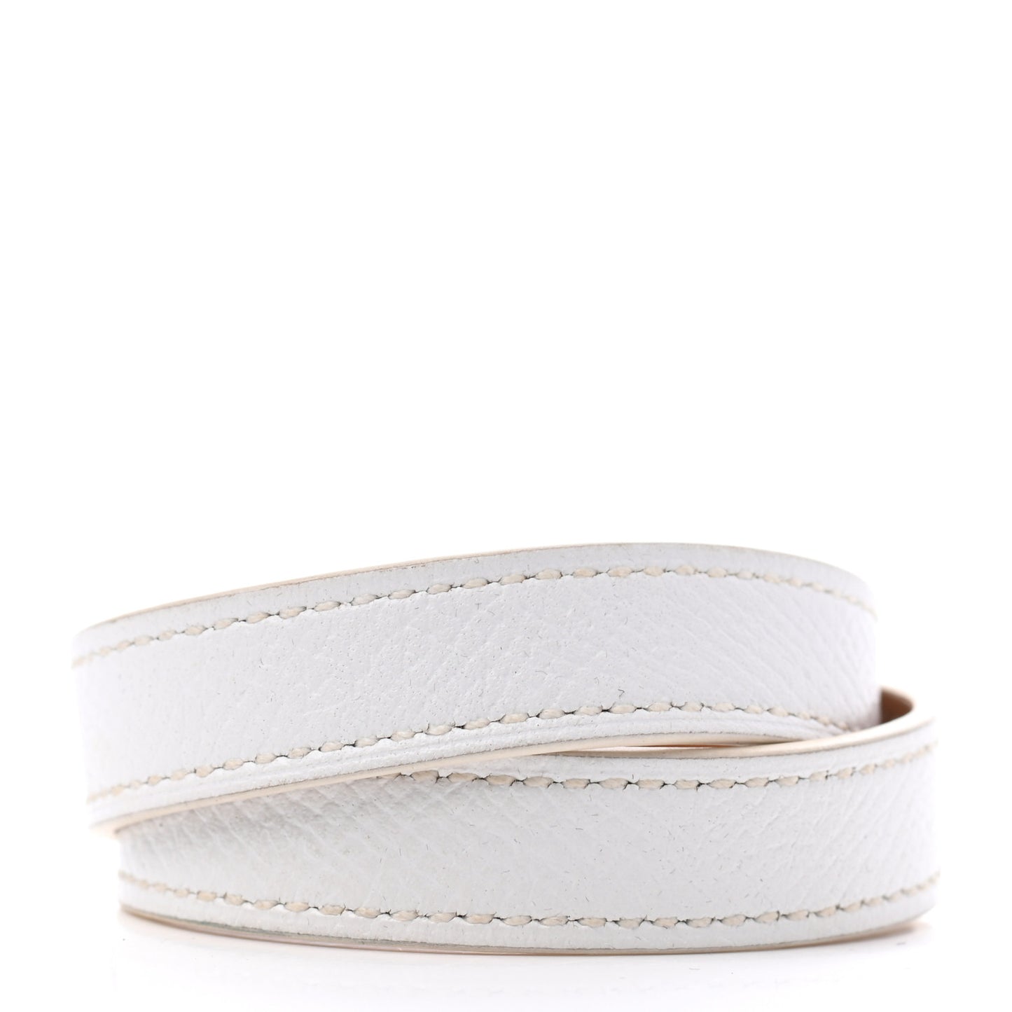 Epsom Kelly Double Tour Bracelet XS White