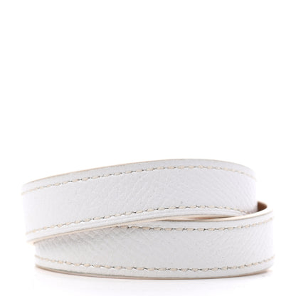 Hermes Epsom Kelly Double Tour Bracelet XS White 2 of 3