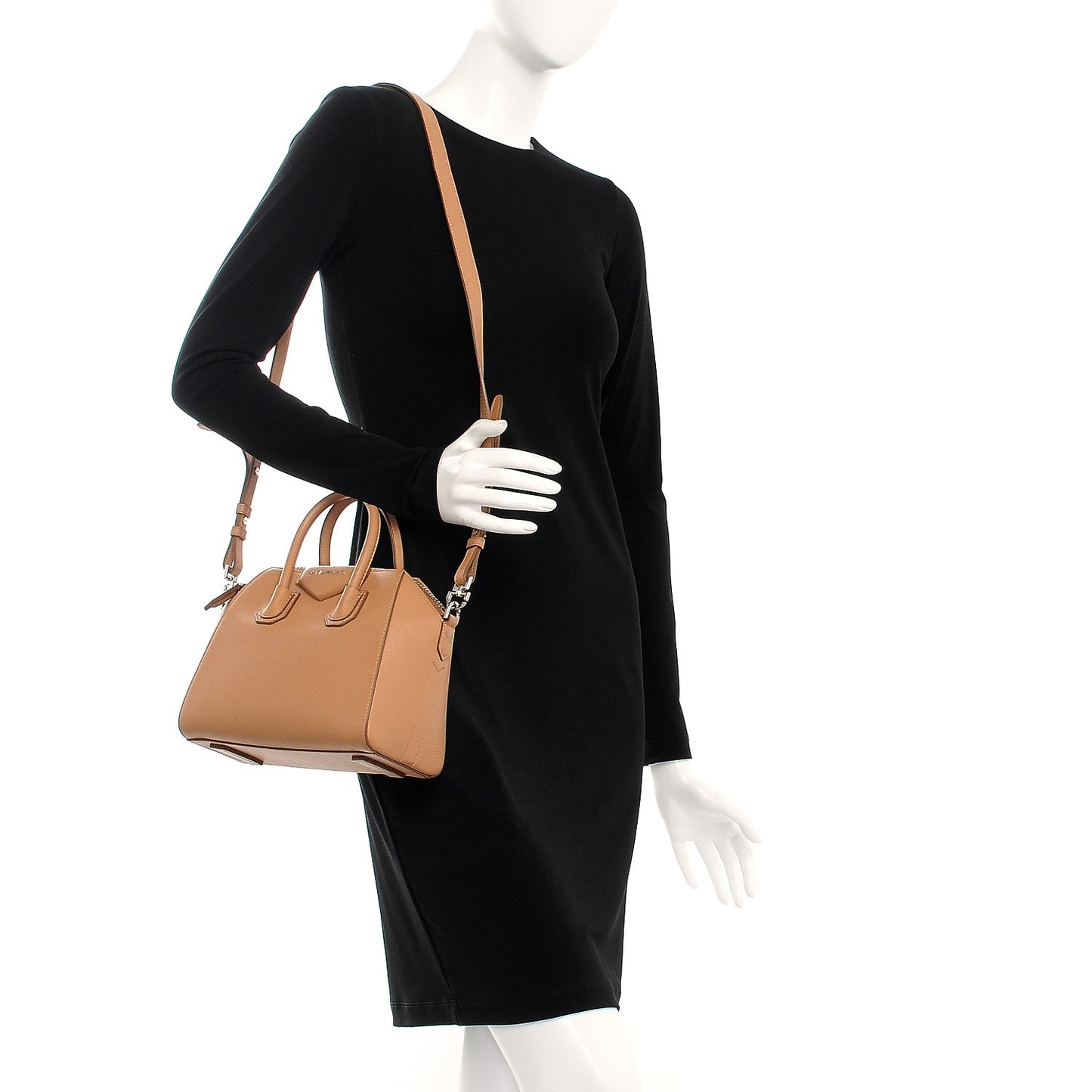 Sugar Goatskin Mini Antigona Beige