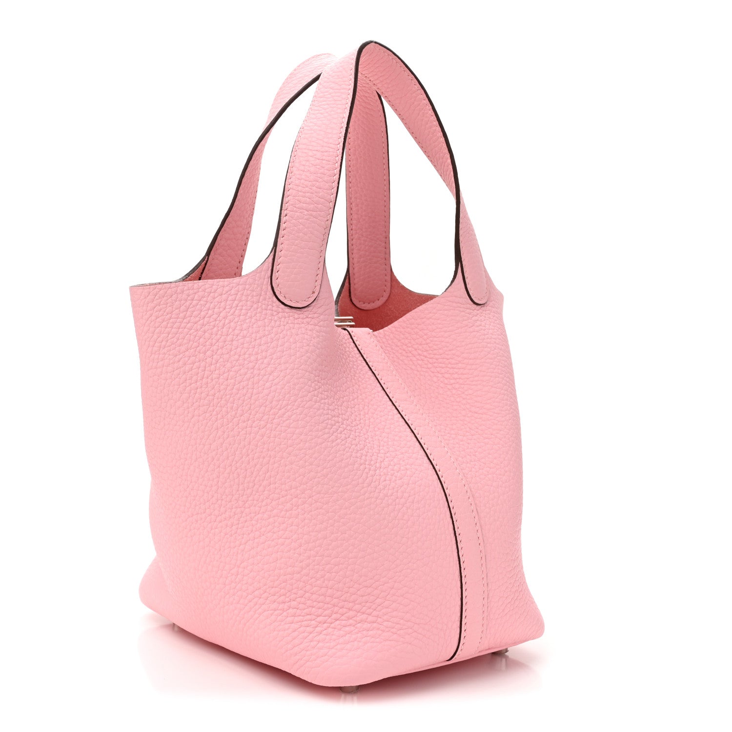 Hermes Taurillon Clemence Picotin Lock 18 PM Rose Sakura 3 of 10