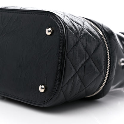 Chanel Crumpled Calfskin PVC Quilted Flap Black 9 of 10