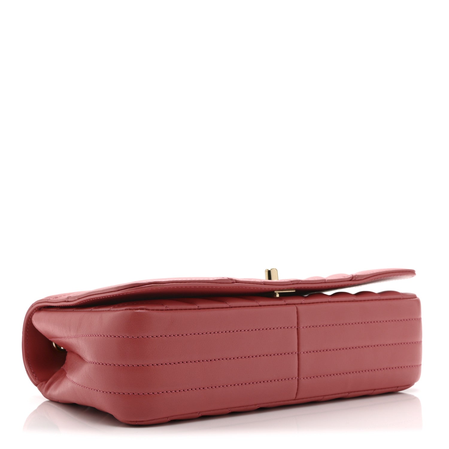 Chanel Calfskin Chevron Quilted Small Statement Flap Pink 4 of 10