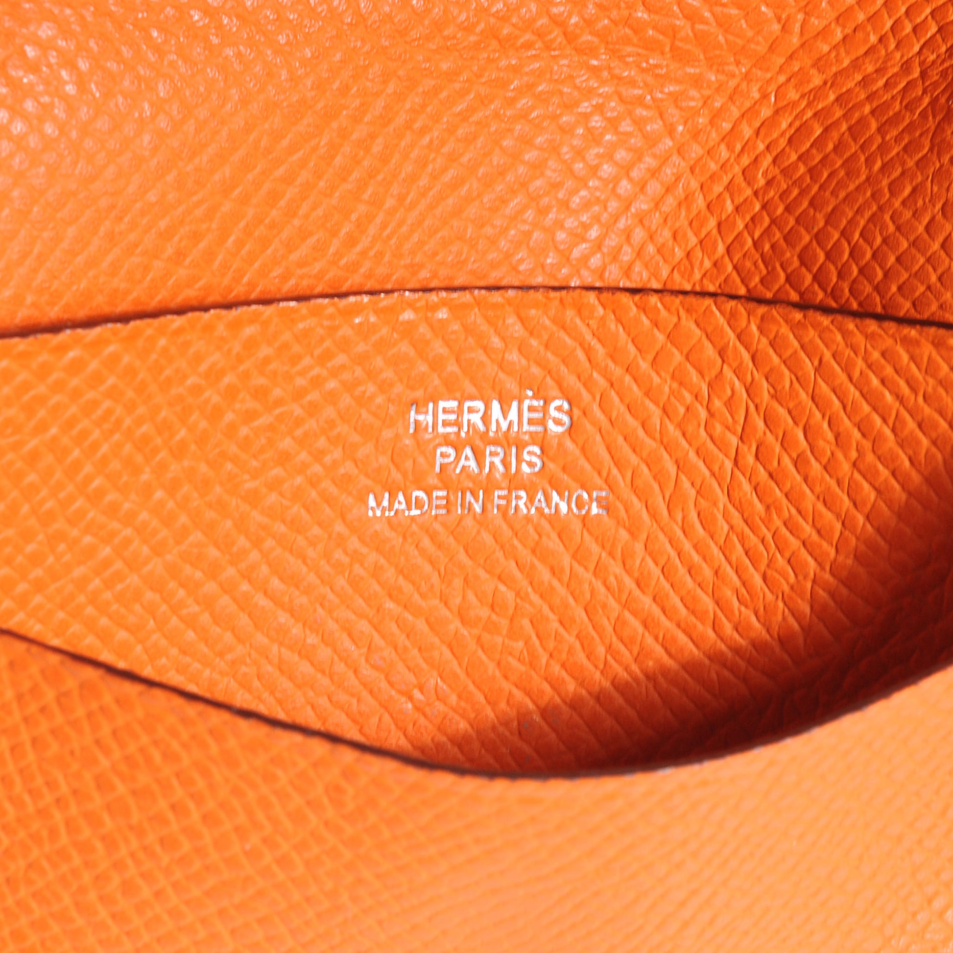 Hermes Epsom Mini Bearn Wallet Orange 6 of 6