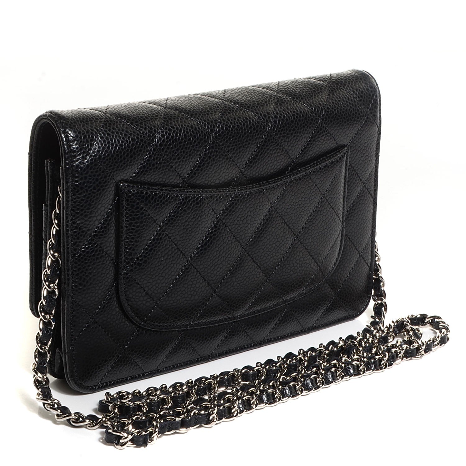 Chanel Caviar Quilted Wallet On Chain WOC Black 3 of 9