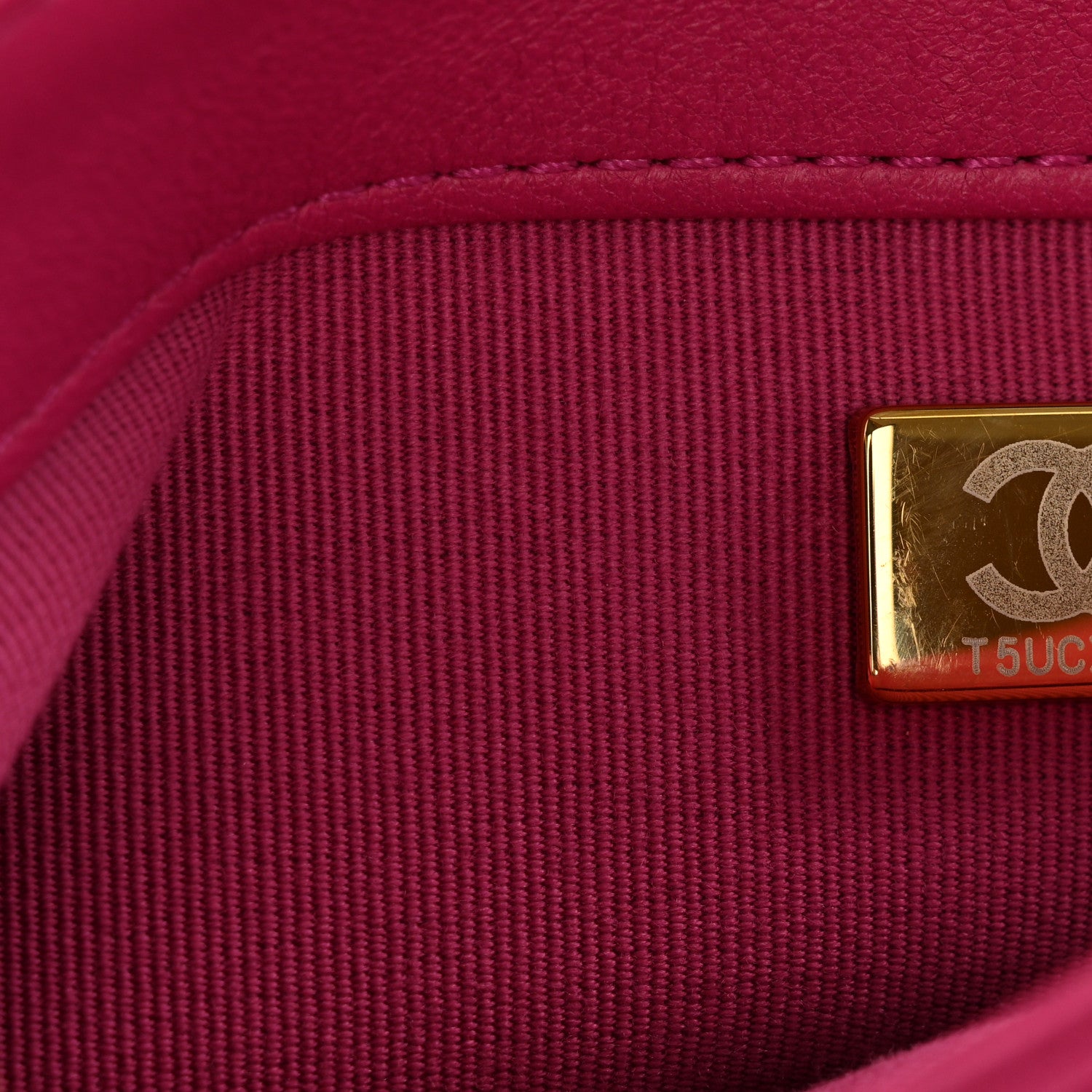 Chanel Lambskin Quilted Small Chain Top Handle Flap Fuchsia 7 of 13