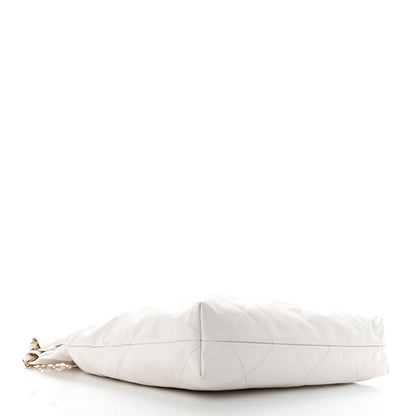 Chanel Shiny Calfskin Quilted Chanel 22 White 6 of 12